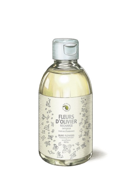 "Olive Flowers" Fragrance Diffuseur and Room Spray  Refill 10.14 fl.oz