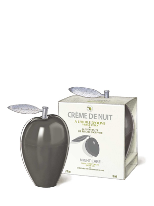 La Crème de Nuit Anti-Rides à l'Huile d'Olive 50ml - Rechargeable