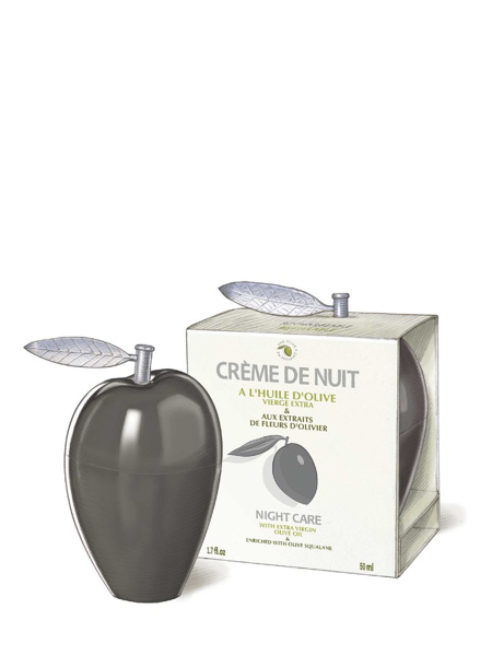 La Crème de Nuit Anti-Rides à l'Huile d'Olive 50ml - Rechargeable