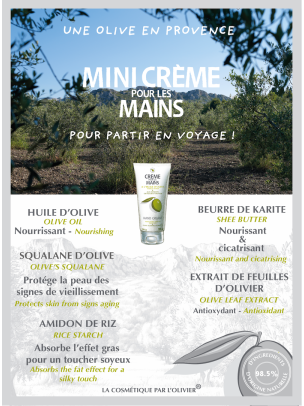 La Mini Crème Mains à l'Huile d'Olive 30ml