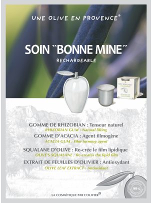 Le Soin "Bonne Mine" à l'Huile d'Olive 50ml - Rechargeable