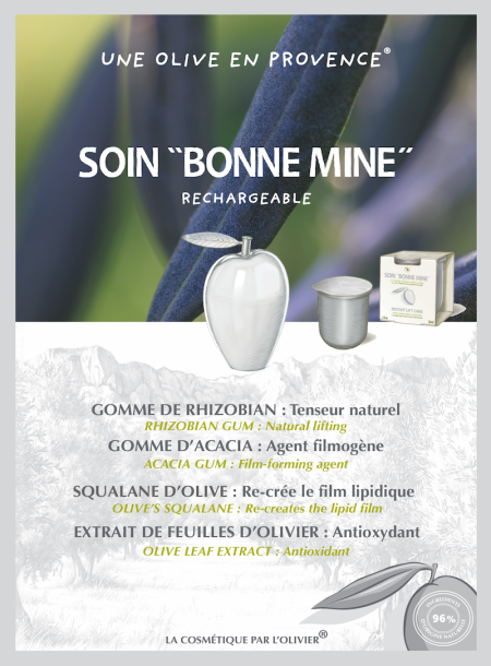 Le Soin "Bonne Mine" à l'Huile d'Olive 50ml - Rechargeable