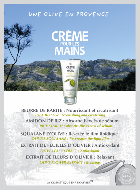 La Crème Mains à l'Huile d'Olive 100ml