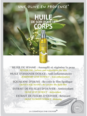 L'Huile de Soin pour le Corps à l'Huile d'Olive 150ml