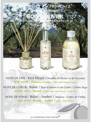 Le Parfum d'ambiance "Bois d'Olivier" 100ml