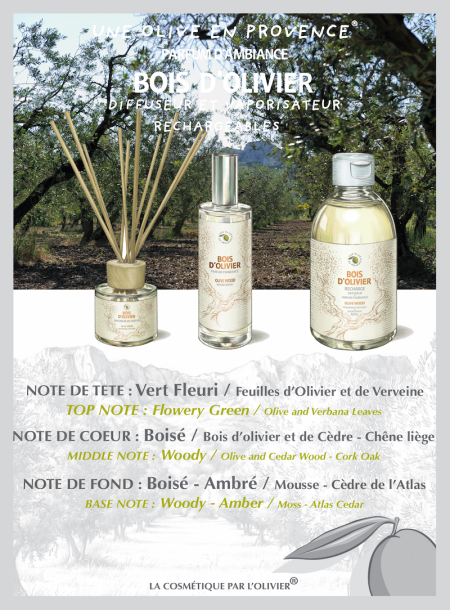 Le Parfum d'ambiance "Bois d'Olivier" 100ml