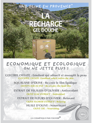 La Recharge Bag in Box Gel Douche à l'Huile D'Olive 2L