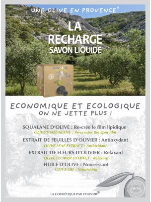 La Recharge Bag in Box Savon Liquide à l'Huile d'Olive 2L