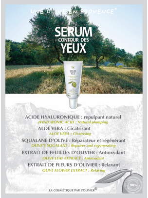 Le Sérum Contour des Yeux à l'Huile d'Olive 20ml