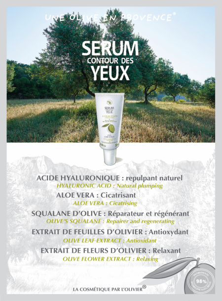 Le Sérum Contour des Yeux à l'Huile d'Olive 20ml