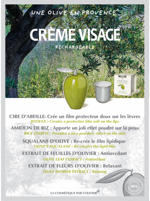 La Recharge de Crème Visage à l'Huile d'Olive 50ml