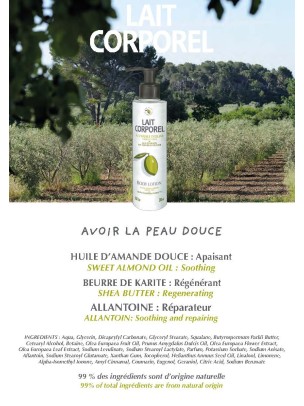 Le Lait Corporel à l'Huile d'Olive 200ml