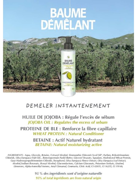 Le Baume Démêlant à l'Huile d'Olive 200ml
