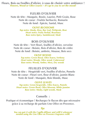 Le Parfum d'ambiance "Bois d'Olivier" 100ml