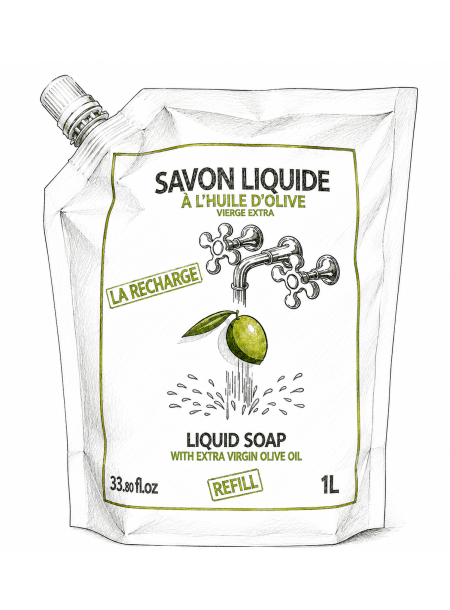 La Recharge Savon Liquide à l'Huile d'Olive 1L