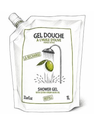 Reffil For Shower Gel With Olive Oil 33.9 fl.oz