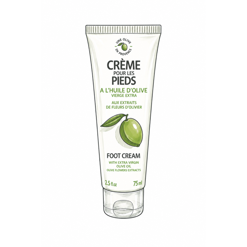 La Crème Pieds à l'Huile d'Olive 75ml