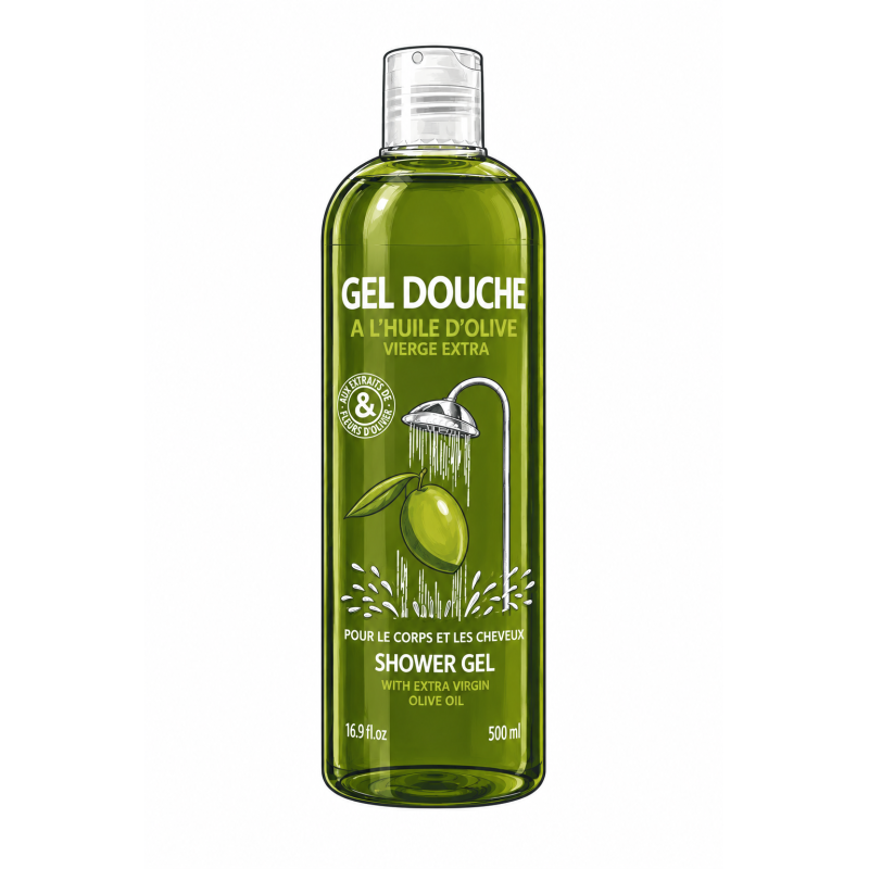 Le Gel Douche à l'Huile d'Olive 500ml