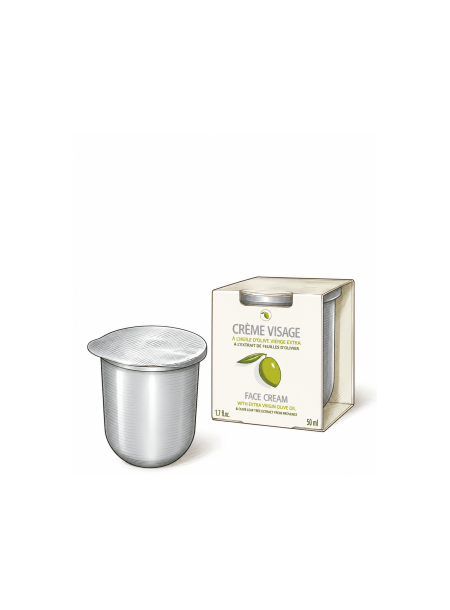 La Recharge de Crème Visage à l'Huile d'Olive 50ml
